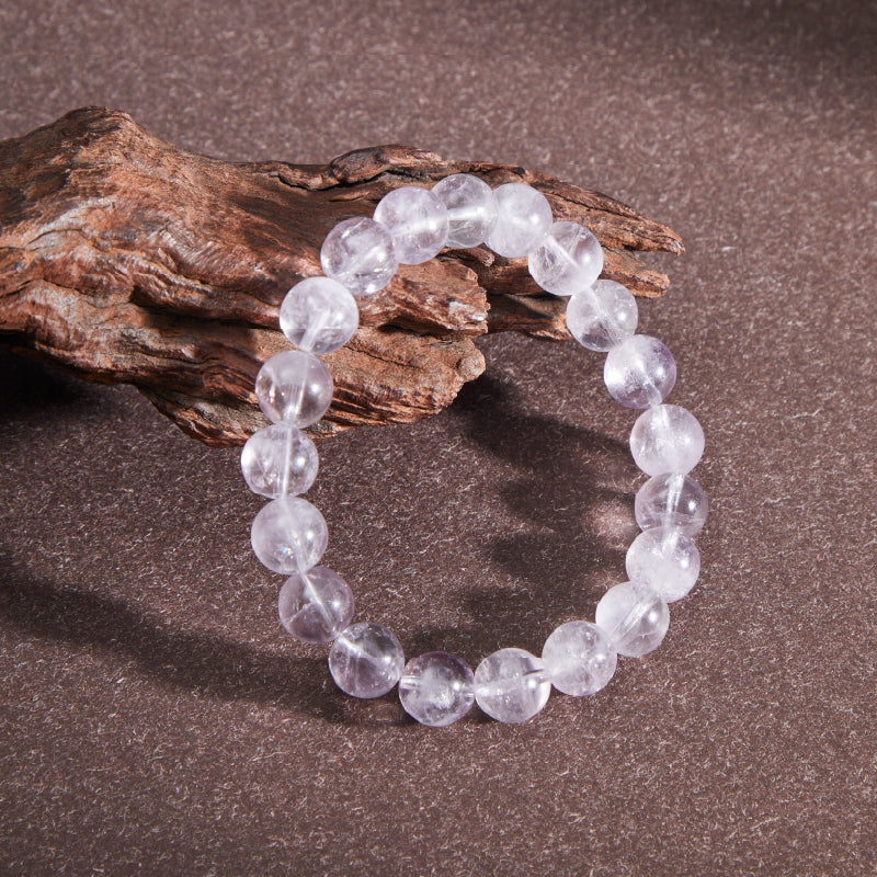 OG Crystal Lavender Serenity Bracelet | Certified Crystal (Soft Purple – Rabbit Hair) for Calm, Emotional Balance & Positive Energy – Perfect Gift for Her