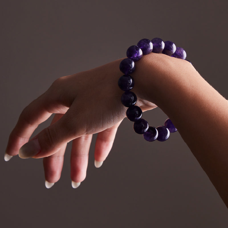 OG Crystal Mystic Amethyst Bracelet | Deep Purple Amethyst for Relaxation, Focus & Positive Energy – Perfect for Meditation, Work & Gifting