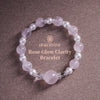 OG Crystal Rose Glow Clarity Bracelet | Certified Crystal for Love Energy & Positive Vibes – Perfect Gift for Her & Self-Love