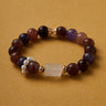 OG&Crystal Mind Clarity Bracelet – Certified Crystal with Strawberry Super Seven & White Phantom Accents for Motivation, Confidence & Positive Energy