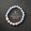 OG Crystal Tranquil Guardian Bracelet – Certified Lepidolite with Angelite Accents for Emotional Balance, Better Sleep & Anxiety Relief | Mindfulness Gift