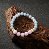 OG Crystal Tranquil Guardian Bracelet – Certified Lepidolite with Angelite Accents for Emotional Balance, Better Sleep & Anxiety Relief | Mindfulness Gift