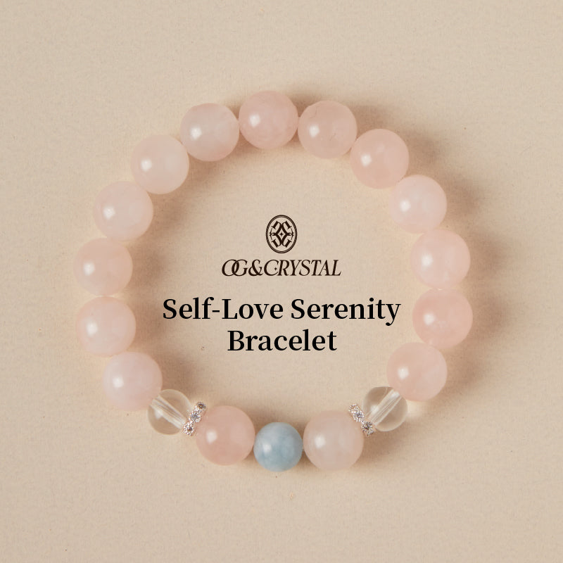 OG Crystal Emotional Oasis Bracelet | Rose Quartz & Aquamarine Crystal Bracelet for Love, Calm, Anxiety Relief & Emotional Healing – Perfect Gift for Her