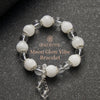 OG Crystal Moon Glow Vibe Bracelet | White Quartz + Milky Quartz for Chill Vibes, Positive Energy & Aesthetic Stacking – Perfect Gift for Her, Friends & Self-Care Days
