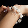 OG Crystal Moon Glow Vibe Bracelet | White Quartz + Milky Quartz for Chill Vibes, Positive Energy & Aesthetic Stacking – Perfect Gift for Her, Friends & Self-Care Days