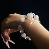 OG Crystal Moon Glow Vibe Bracelet | White Quartz + Milky Quartz for Chill Vibes, Positive Energy & Aesthetic Stacking – Perfect Gift for Her, Friends & Self-Care Days